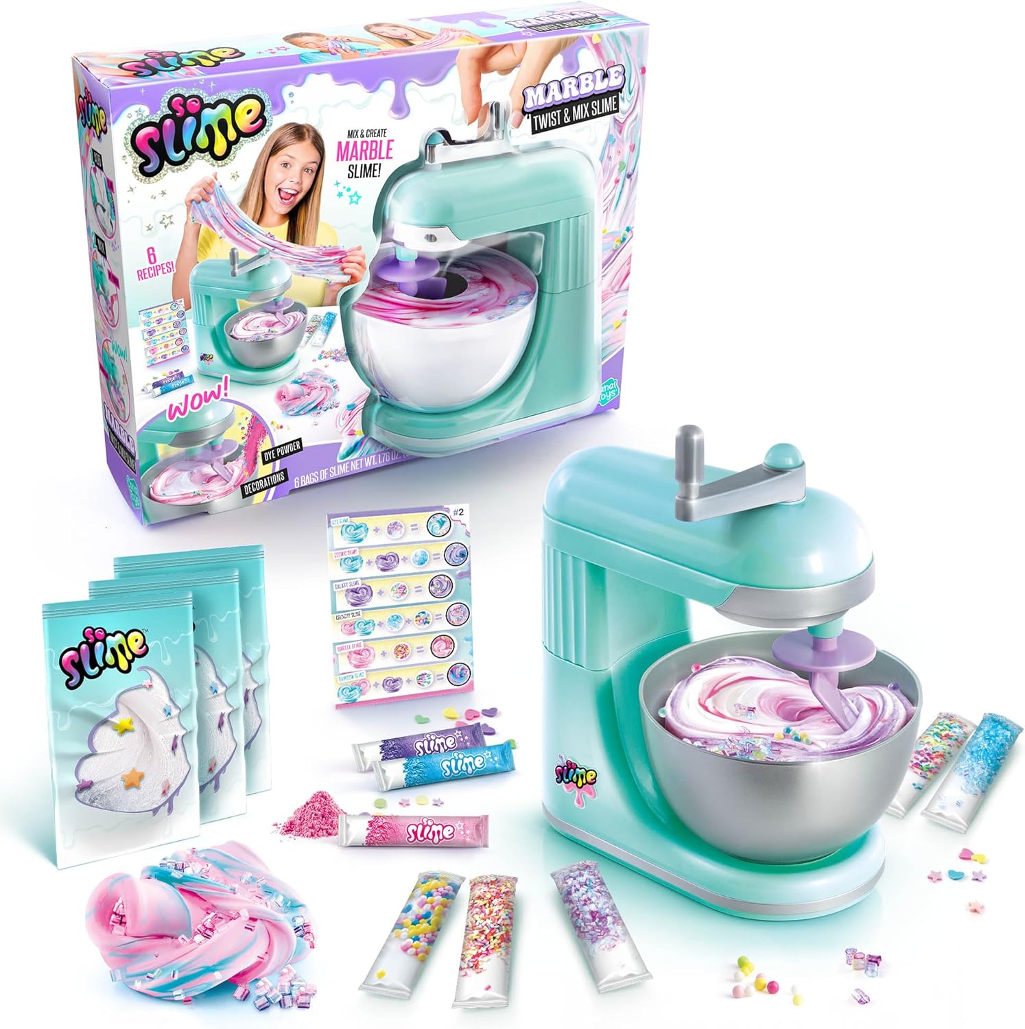 Canal Toys So Slime Marble Twist N Slime Mixer, White