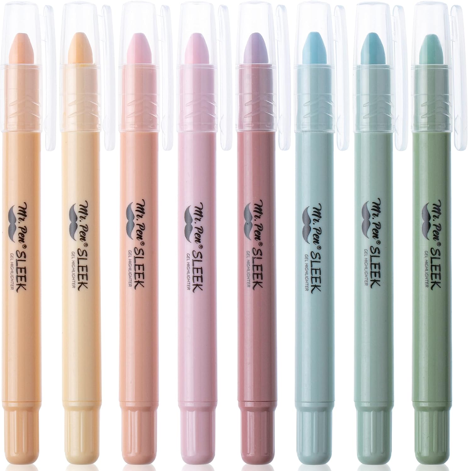 Mr. Pen- Gel Highlighter, 8 Pack, Pastel Colors, No Bleed, Markers for Bibles