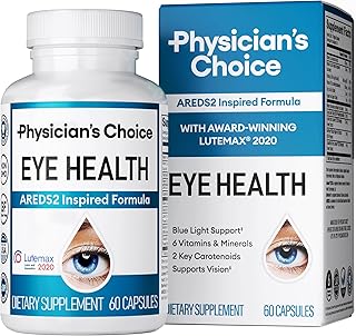 Areds 2 Eye Vitamins - Lutein, Zeaxanthin & Bilberry Extract - Supports Eye Strain, Dry Eyes, and Vision Health - 2 Award-Winning Clinically Proven Eye Vitamin Ingredients - Carotenoid Blend