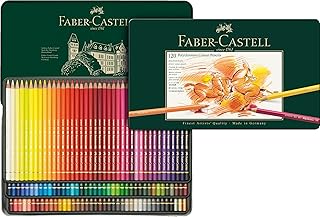 Faber-Castell Polychromos Artists' Color Pencils - Tin of 120 Colors - Premium Quality Artist Pencils
