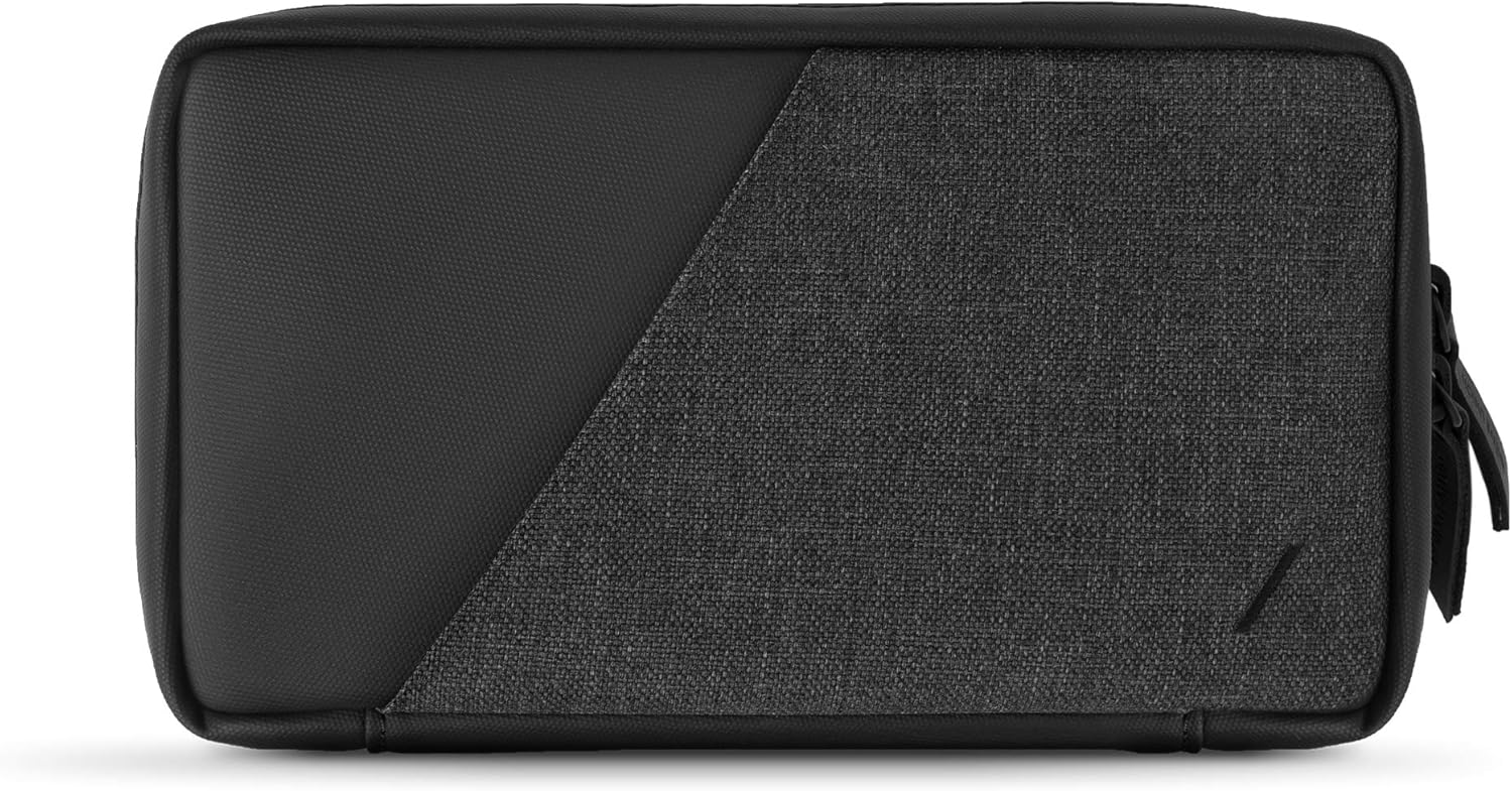 Native Union Stow Organizer – Premium Travel Tech Kit Crafted with Durable Canvas – Keep Essentials Organized with Flexible Storage & Quick-Access Pocket for Cables, Chargers, SIM Cards & More (Slate)
