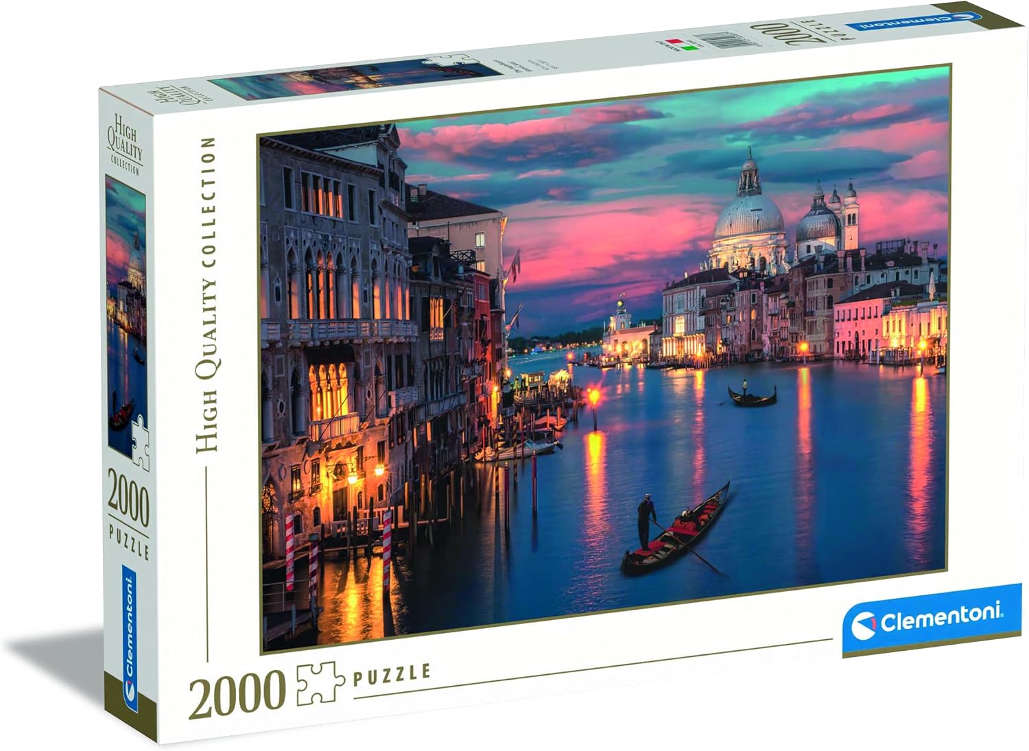 Clementoni Jigsaw Puzzle Collection - The Magnificent Grand Canal 2000 Pieces - Compact Box, Puzzle For Adults 14-99 Years, Gift For Men/Women, Made In Italy, 32083