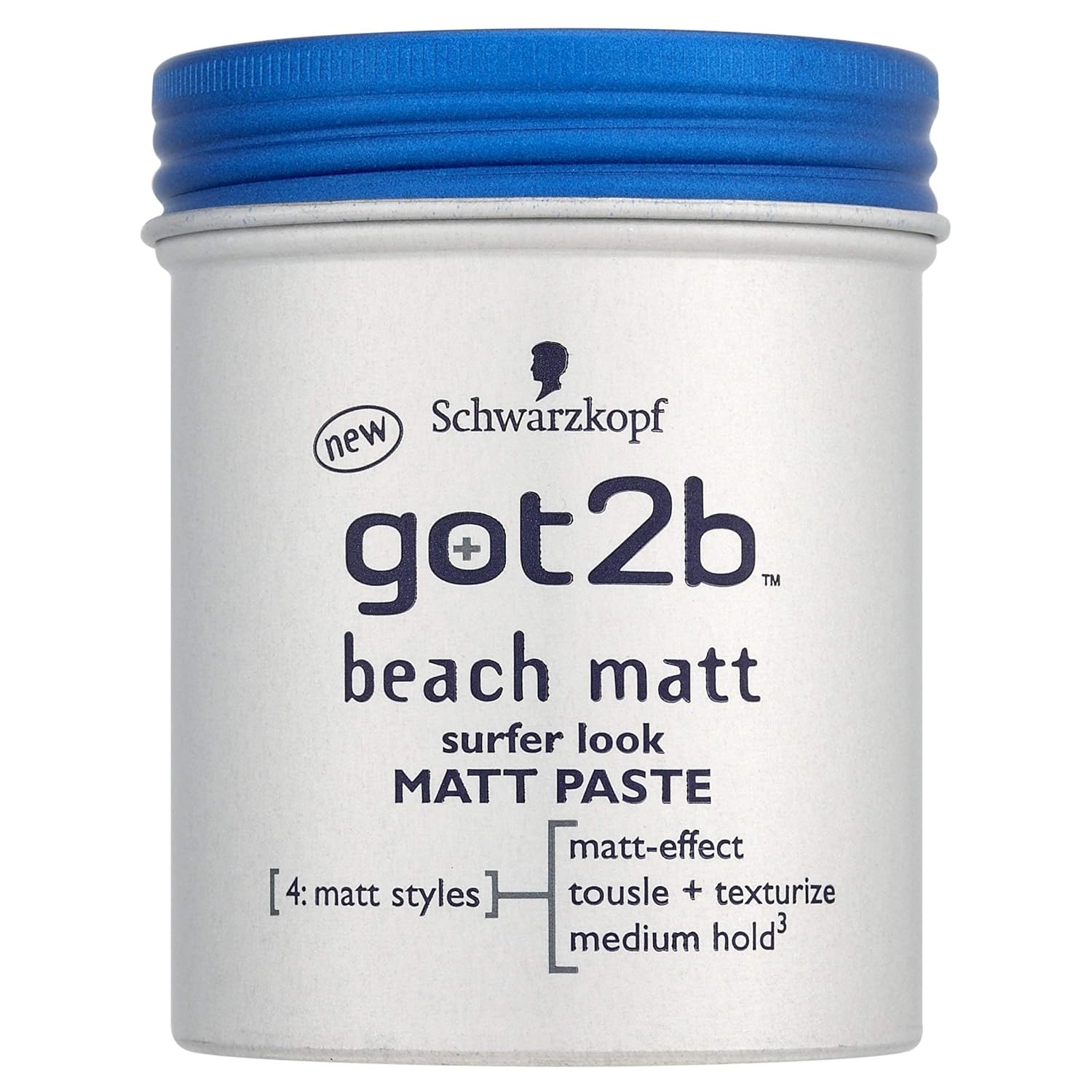 Schwarzkopf got2b Beach Matt Surfer Look Matt Paste 100ml (Pack of 2)