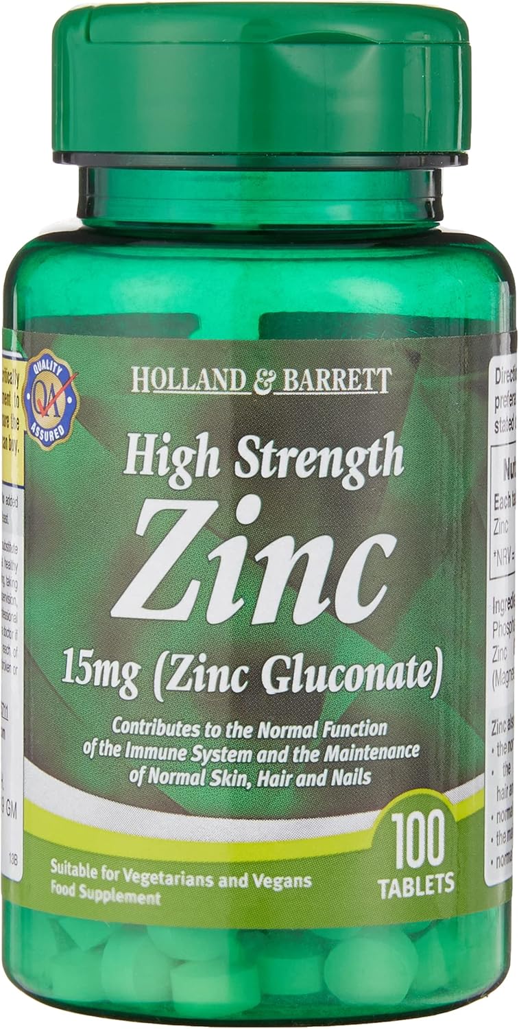 Holland & Barrett High Strength Zinc 15 mg X 2 (Zinc Gluconate)