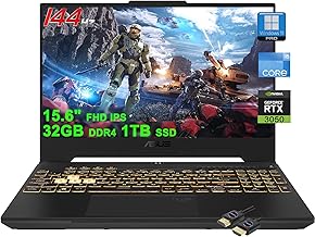 ASUS TUF F15 Gaming Laptop | 15.6" FHD 144Hz (MUX Switch + Optimus) | Intel 12-core i5-12500H (>i7-11800H) | 32GB DDR4 1TB SSD | GeForce RTX 3050 Backlit Thunderbolt USB-C Win11Pro w/DLCA Accessory