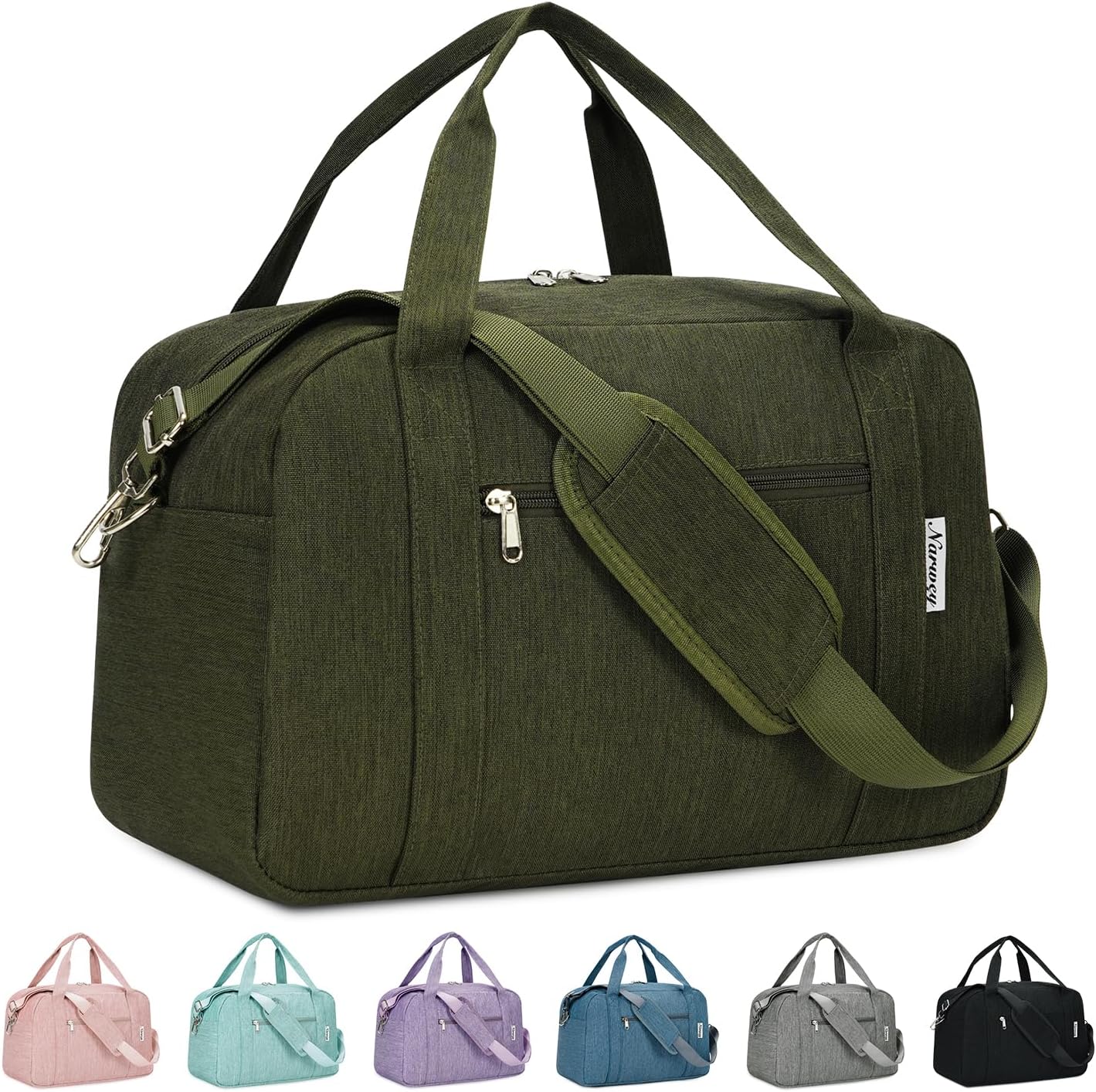 for Easyjet Cabin Bag 45X36X20 Underseat Travel Duffel Bag Holdall Tote with Wet Pocket Carry on Luggage Overnight for Women and Men 25L (Army Green)