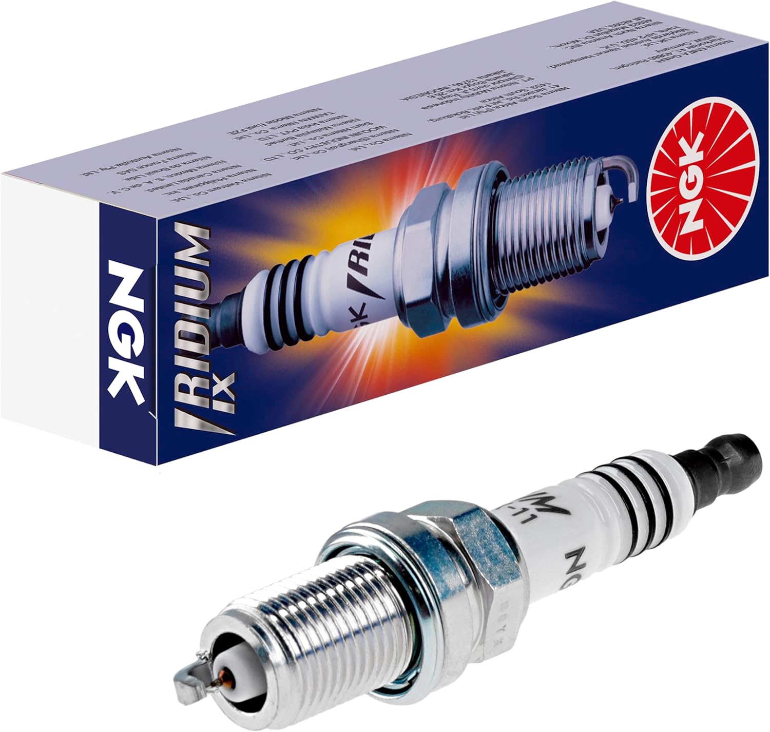 NGK BKR7EIX Iridium IX Spark Plug, white