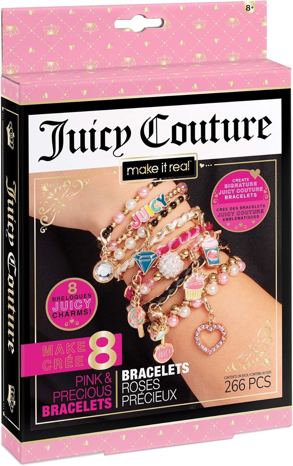 Make It Real Juicy Couture Bracelet Making Kit - Pink and Precious - Gifts for girls