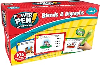 Teacher Created Resources Power Pen Learning Cards: Blends & Digraphs