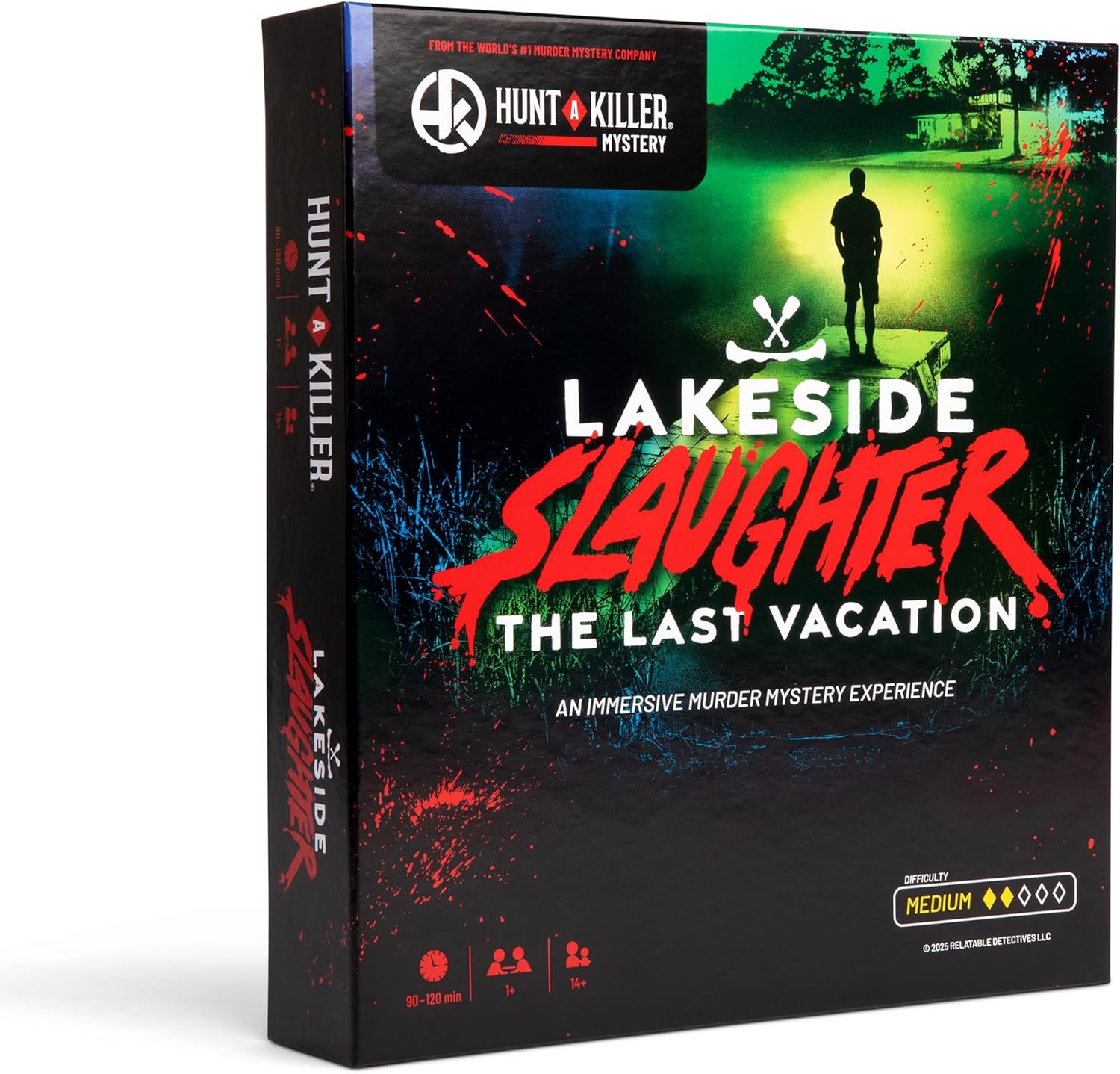 Hunt A Killer: Lakeside Slaughter – Immersive Murder Mystery Game, Interactive Crime Solving Experience, 90–120 Min Playtime, 1+ Players, Ages 14+