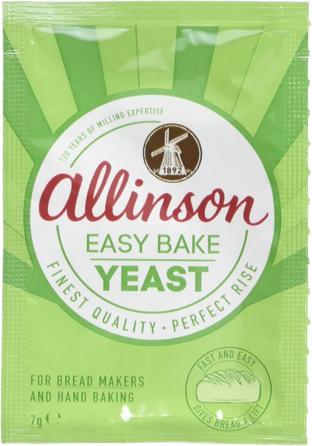 Allinsons Easy Bake Yeast Pack 7g (Pack of 48)