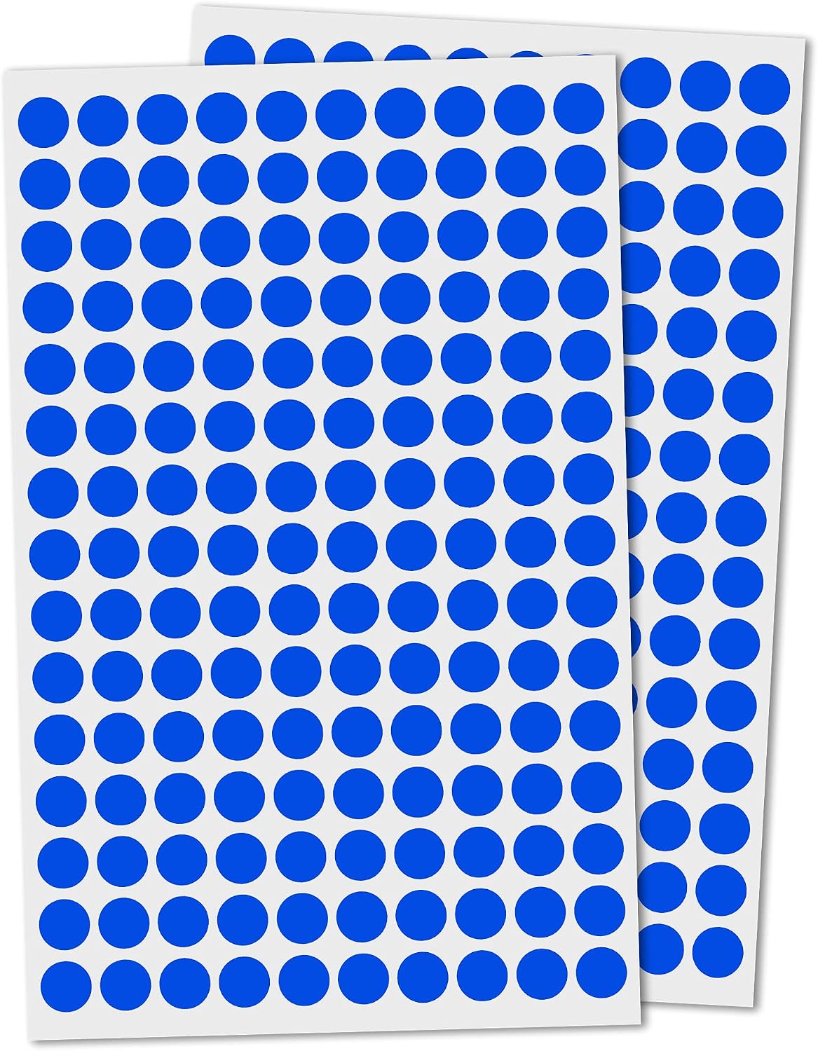 3,000 Pack, 10mm Round Dot Stickers Sticky Labels - Blue