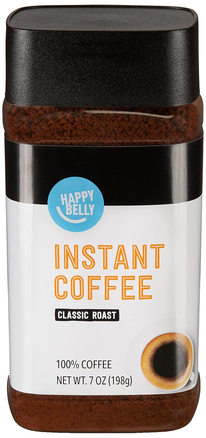 Amazon Brand - Happy Belly Classic Roast Instant, 7 ounce (Pack of 1)