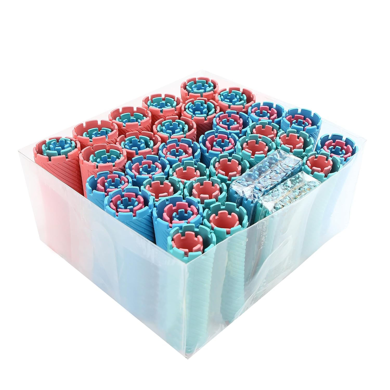 100 Pcs Perm Rods Set for Short & Long Hair, Large Curlers & Rollers for Women and Men, Cold Wave Curling Kit Permanent Bar with Multiple Sizes, Hairdressing Tools for Home Curly, Fluffy, Wavy Style