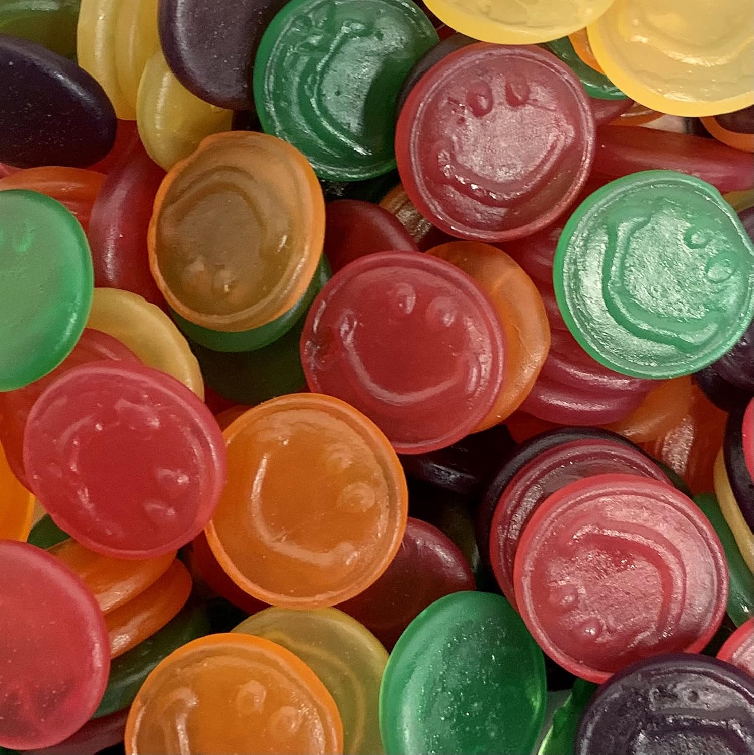 Smiley Faces Retro Sweet Shop Jar by The Gourmet Sweet Company