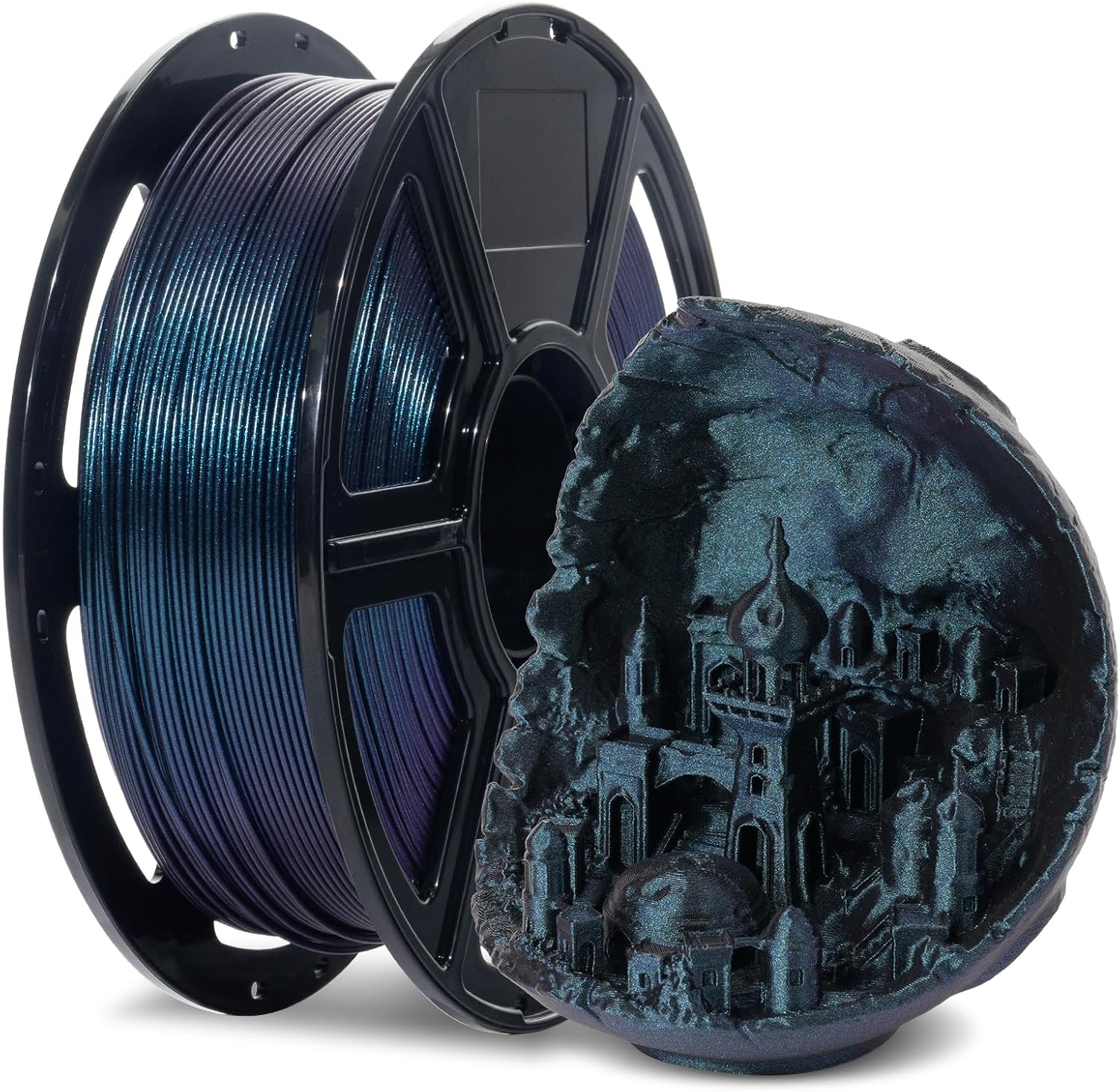 FLASHFORGE High Speed PLA Filament 1.75mm, 500mm/s High Speed Printing, Rapid 3D Printer Filament Tough and High Flow for Fast Printing,1kg(2.2lbs)/Spool,Dimensional Accuracy ±0.02mm(Burnt Titanium)