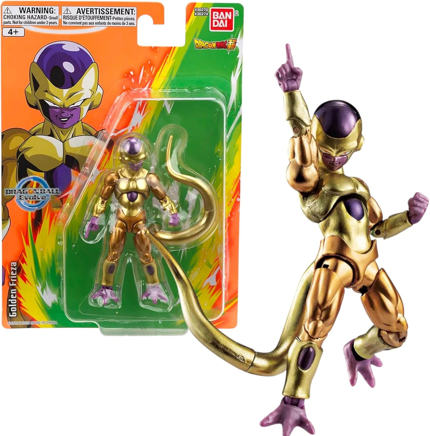 Dragon Ball Evolve Golden Frieza Action Figure - 12.5cm Dragon Ball Super Anime Toy - Bandai Collectible Action Figure - Anime Gifts for Fans