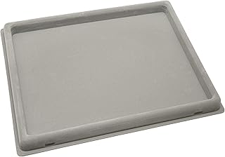The Beadsmith Treasure Mat Tray, 11 x 14 inches, Bead Board, Grey Flocked, with Cover, Design Boards for Jewelry Making. (Treasure Mat not Included)