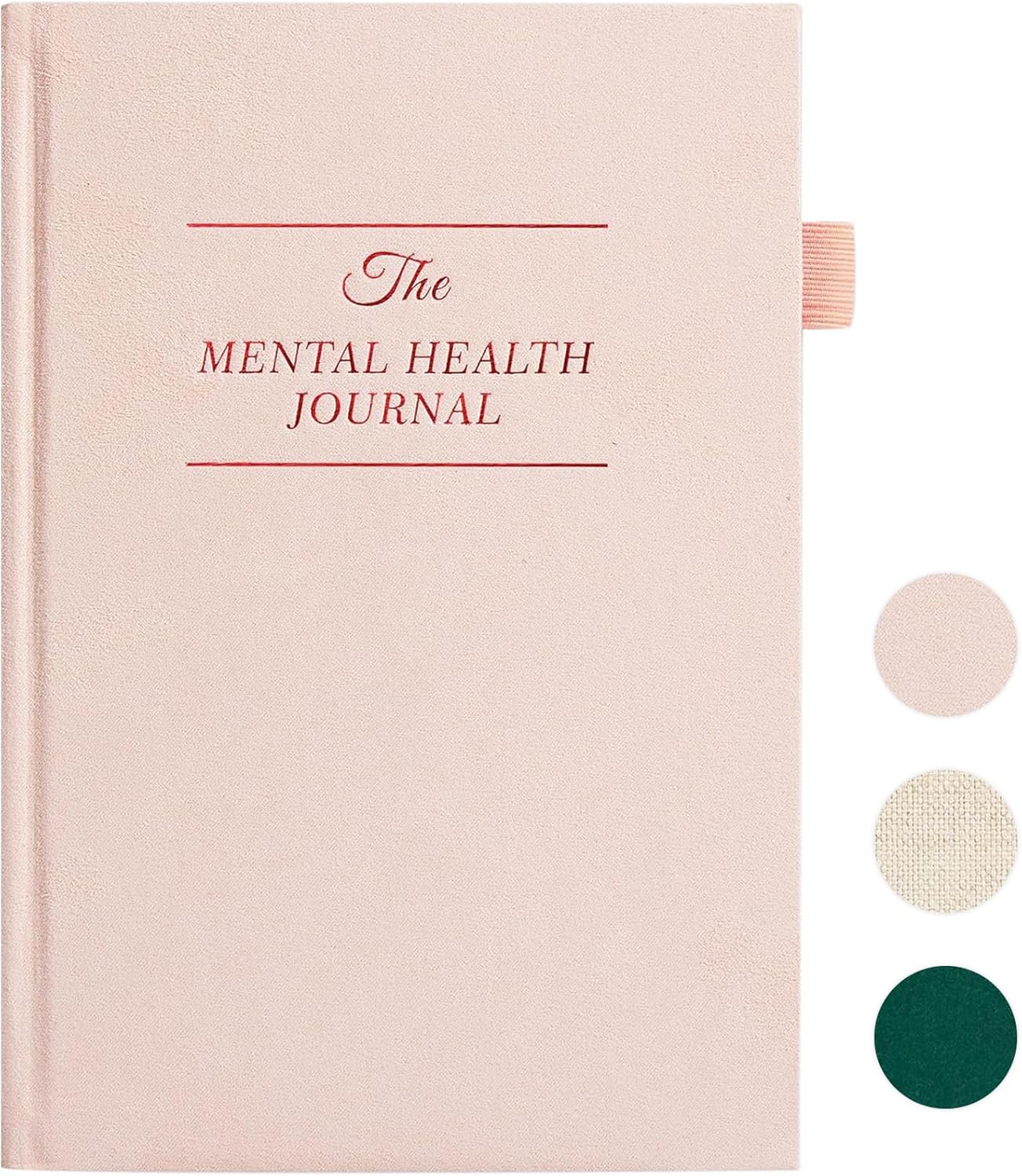Mental Health Journal for Women and Men - Anxiety & Guided Journal with Mood & Habit Tracker - Take 5 Minuets Everyday - 91 Days Self Care Journal with Prompts, Pink