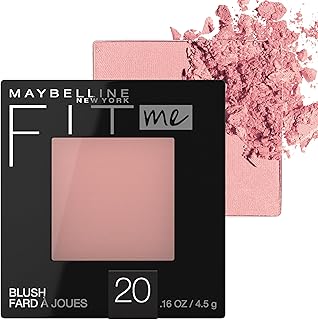 Maybelline Fit Me Powder Blush, Lightweight, Smooth, Blendable, Long-lasting All-Day Face Enhancing Makeup Color, Mauve, 1 Count