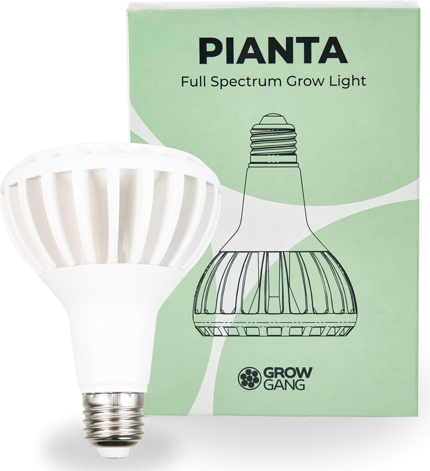 Pianta 18W Full Spectrum LED Grow Light for Indoor Plants – Plant Grow Bulb, Indoor Grow Light for Growing Succulents Herbs & Cactus, Germination of Seedlings, E27, B22, PPF μmol/s 33.1 (White, E27)