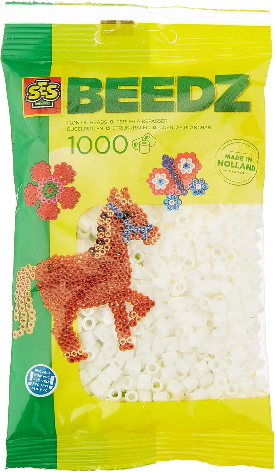 SES Creative White Iron On Fuse Beads Pack of 100