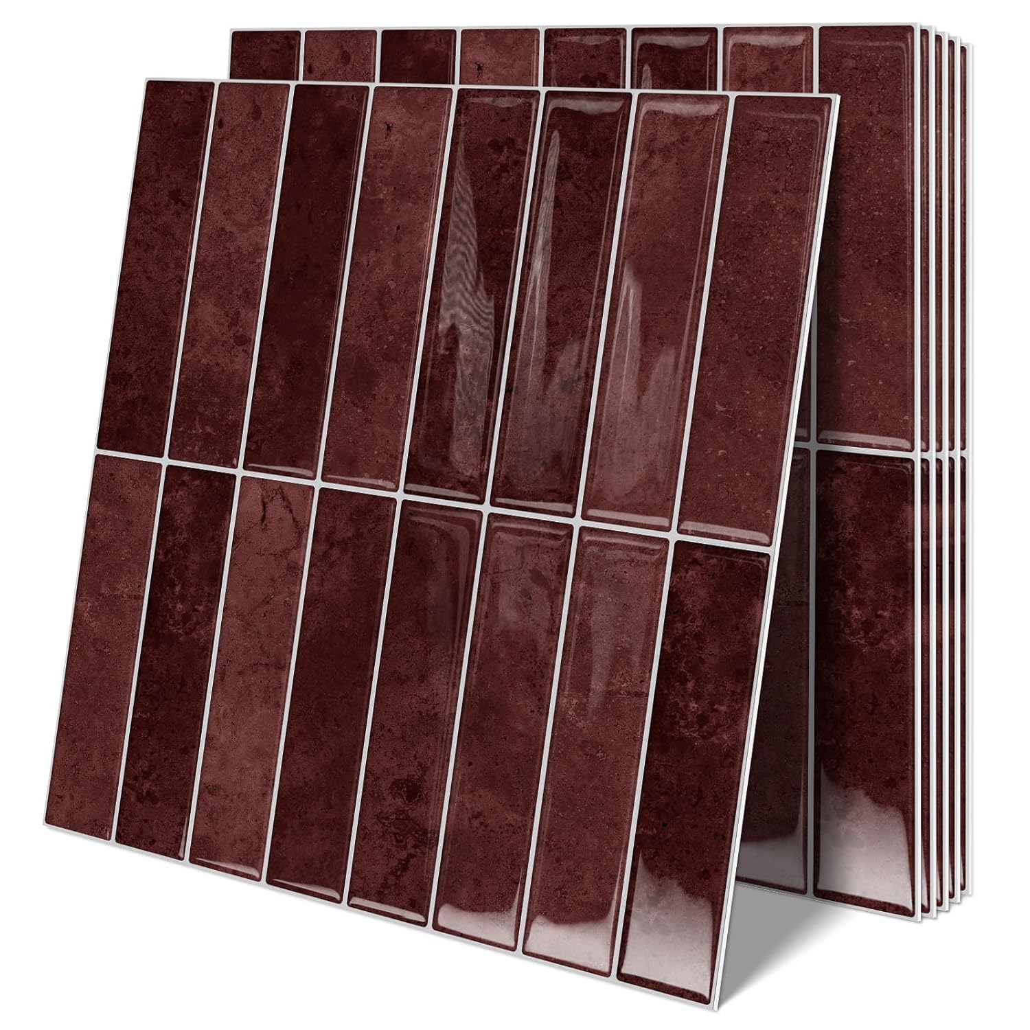 10 Sheets Upgraded Thicker Design Subway Tile Peel and Stick Backsplash