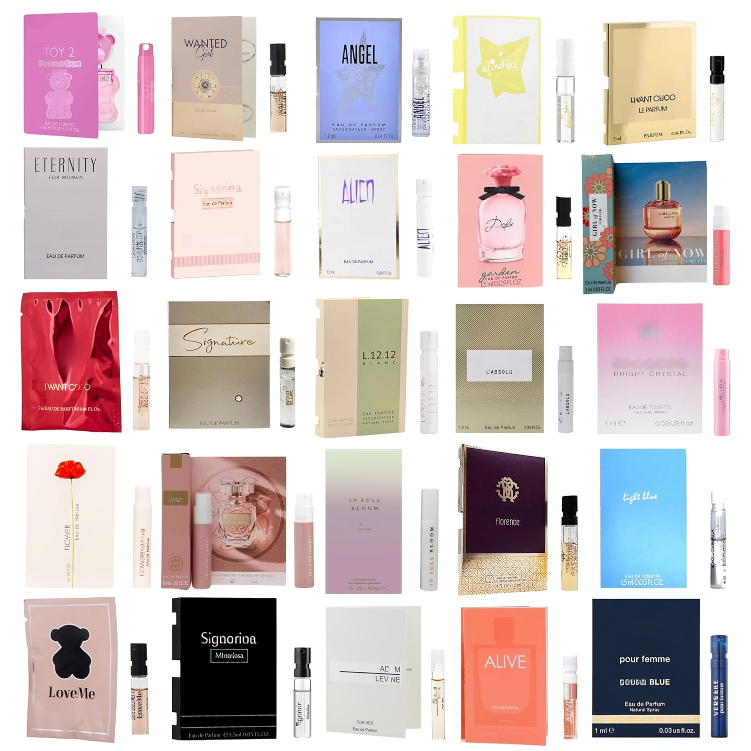 Perfume Sampler Set for Women – 12 Randomly Selected Designer Fragrances