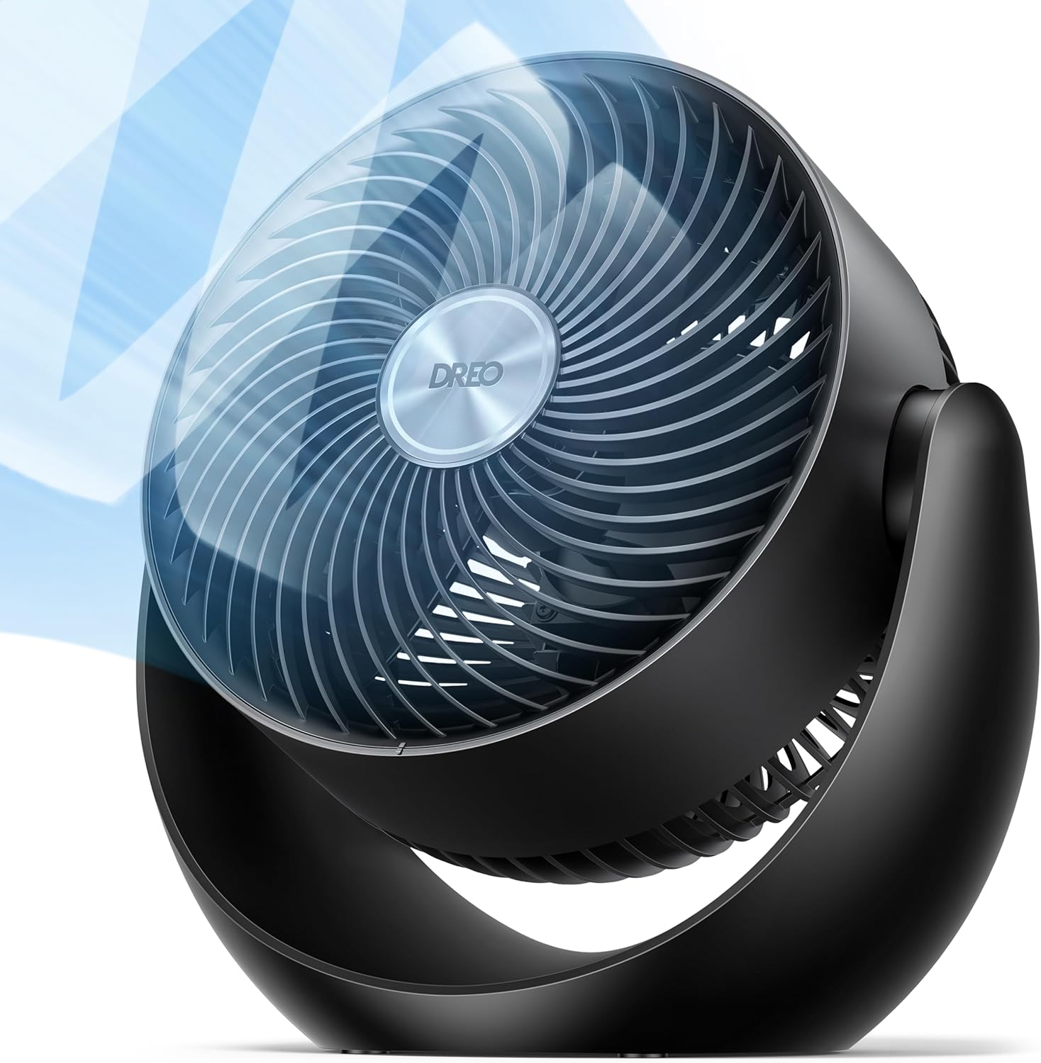 Dreo Fan for Bedroom, Table Air Circulator for Whole Room, 11 Inch, 40ft Strong Airflow, 120° adjustable tilt, 28db Low Noise, Quiet, 3 Speeds, 2025 New Desk Fan for Office, Kitchen, Home