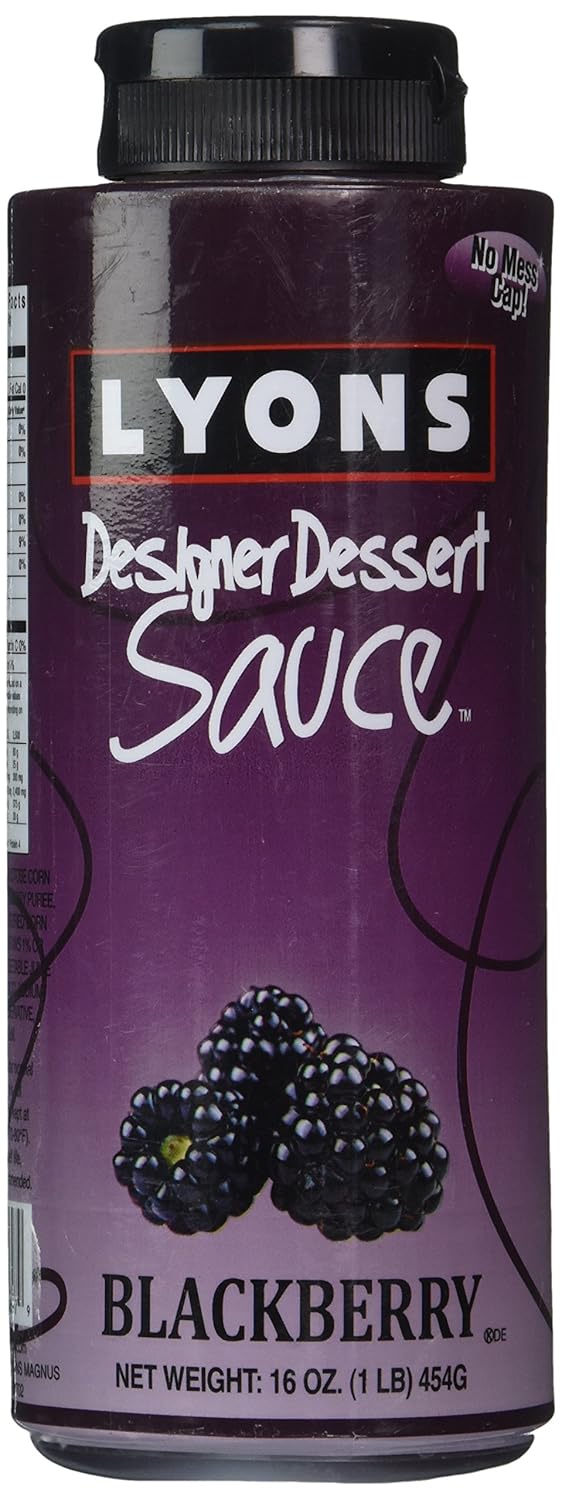 Lyons Designer Dessert Sauce, Blackberry, 16 Ounce Bottle