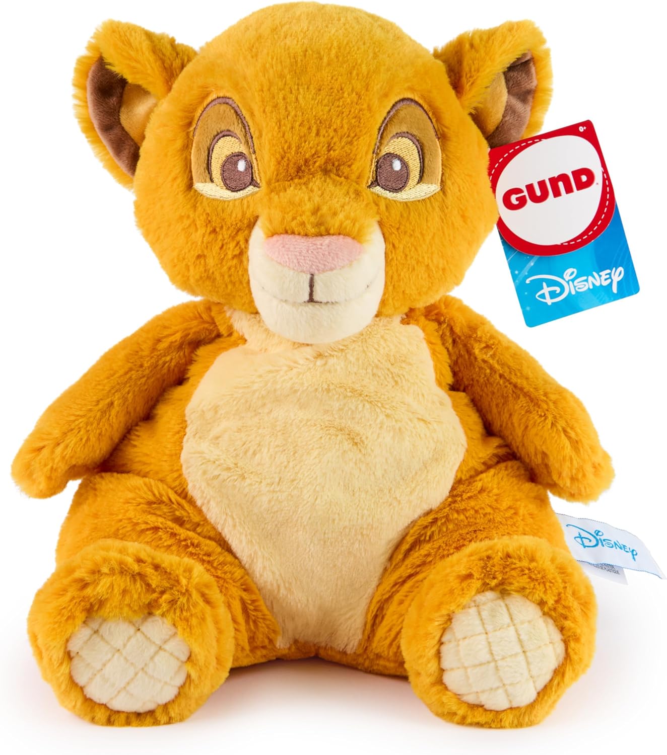 GUND Disney Official Simba Oh So Snuggly Plush, The Lion King, Lion Stuffed Animal for Babies and Infants, Yellow, 12.5”