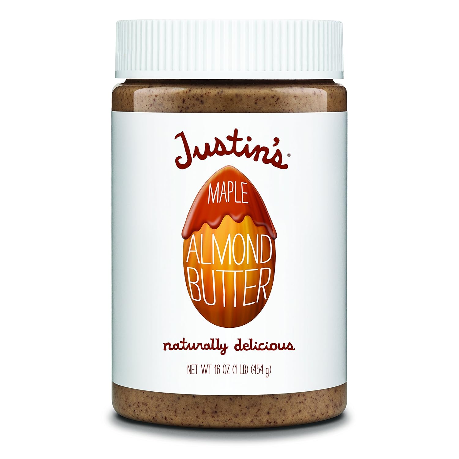 Justin's Nut Butter Natural Maple Almond Butter, 16-Ounce Plastic Jar (Pack of 3)