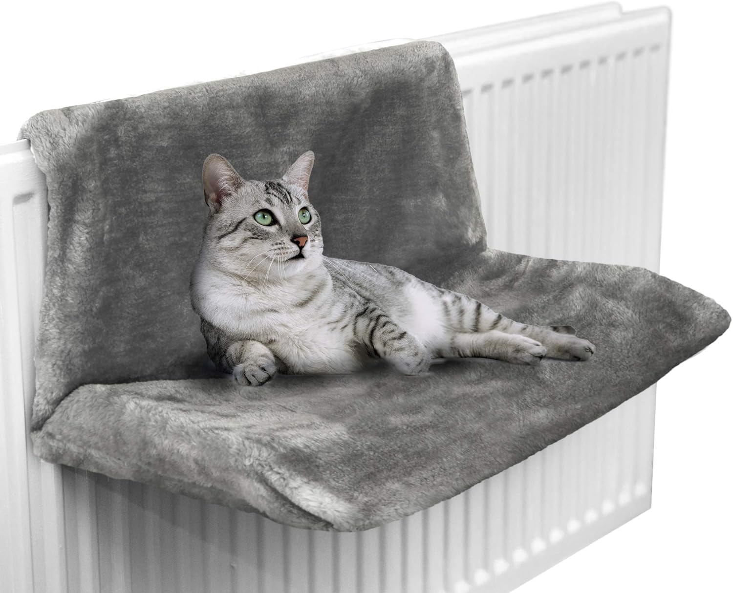Petlicity Warm and Cosy Pet Cat and Dog Radiator Bed (Grey)