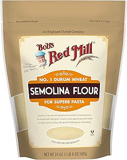Bob's Red Mill Semolina Pasta Flour, 24 Oz (4 Pack)