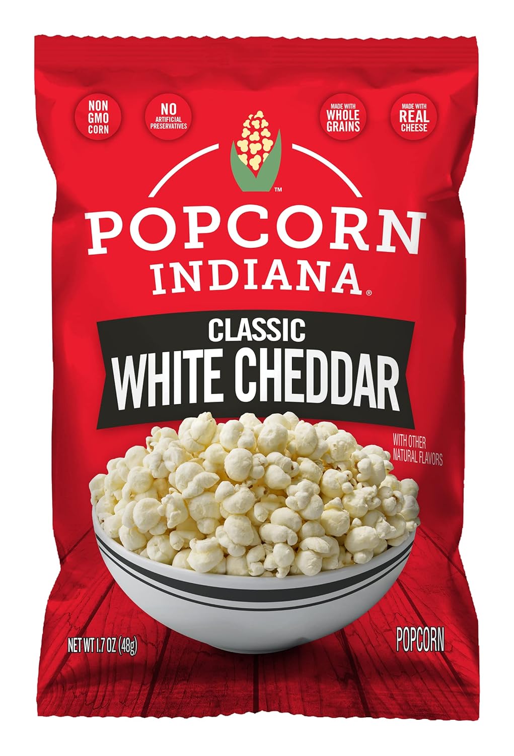 Popcorn Indiana Classic White Cheddar (6 Count - 1.7 Oz Each)
