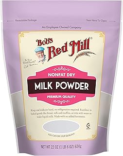 Bob's Red Mill Non-Fat Dry Milk Powder, 22 oz (Pack of 1) - Kosher