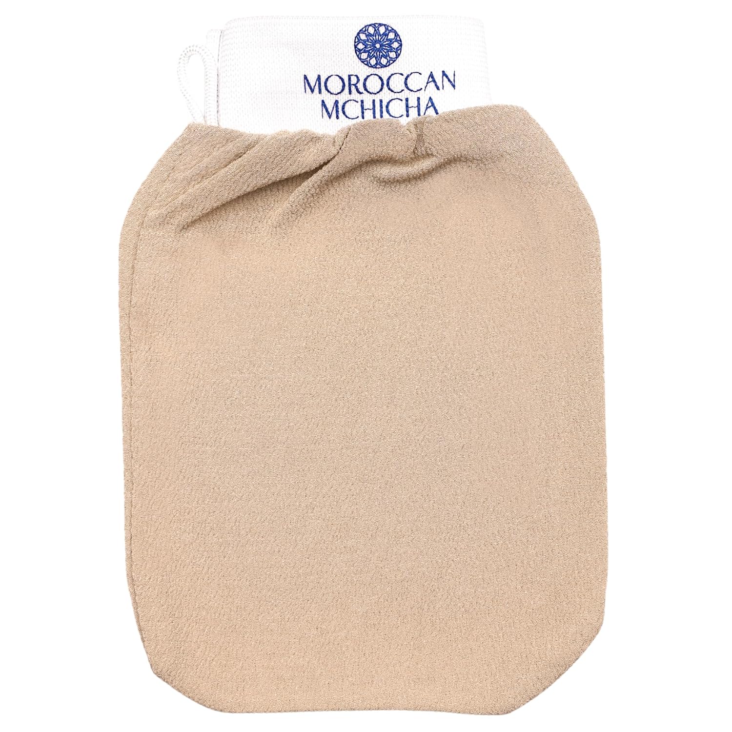 Kessa Exfoliating Glove for Shower, Dead Skin and Self Tan Remover for Body, Kessa Glove for Use with Moroccan Black Soap