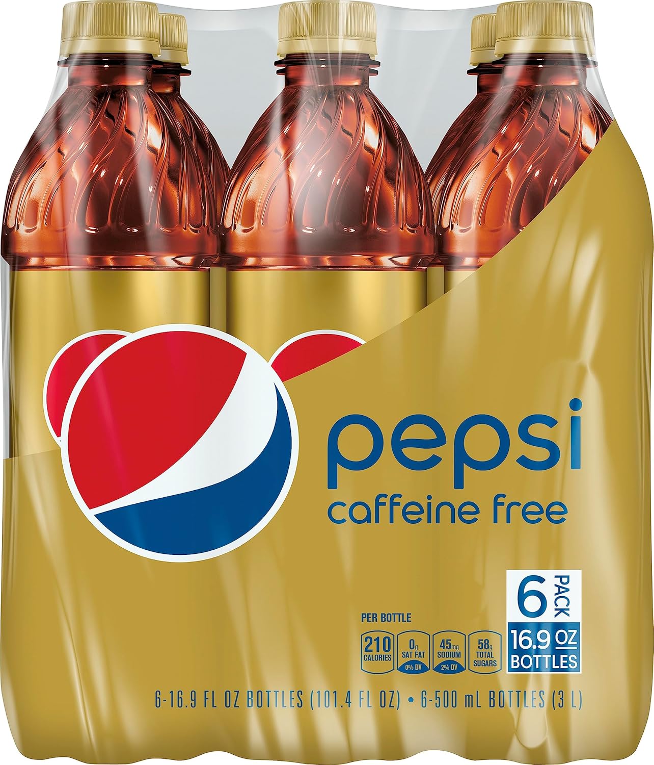 Pepsi Caffeine Free Bottles, 6 ct