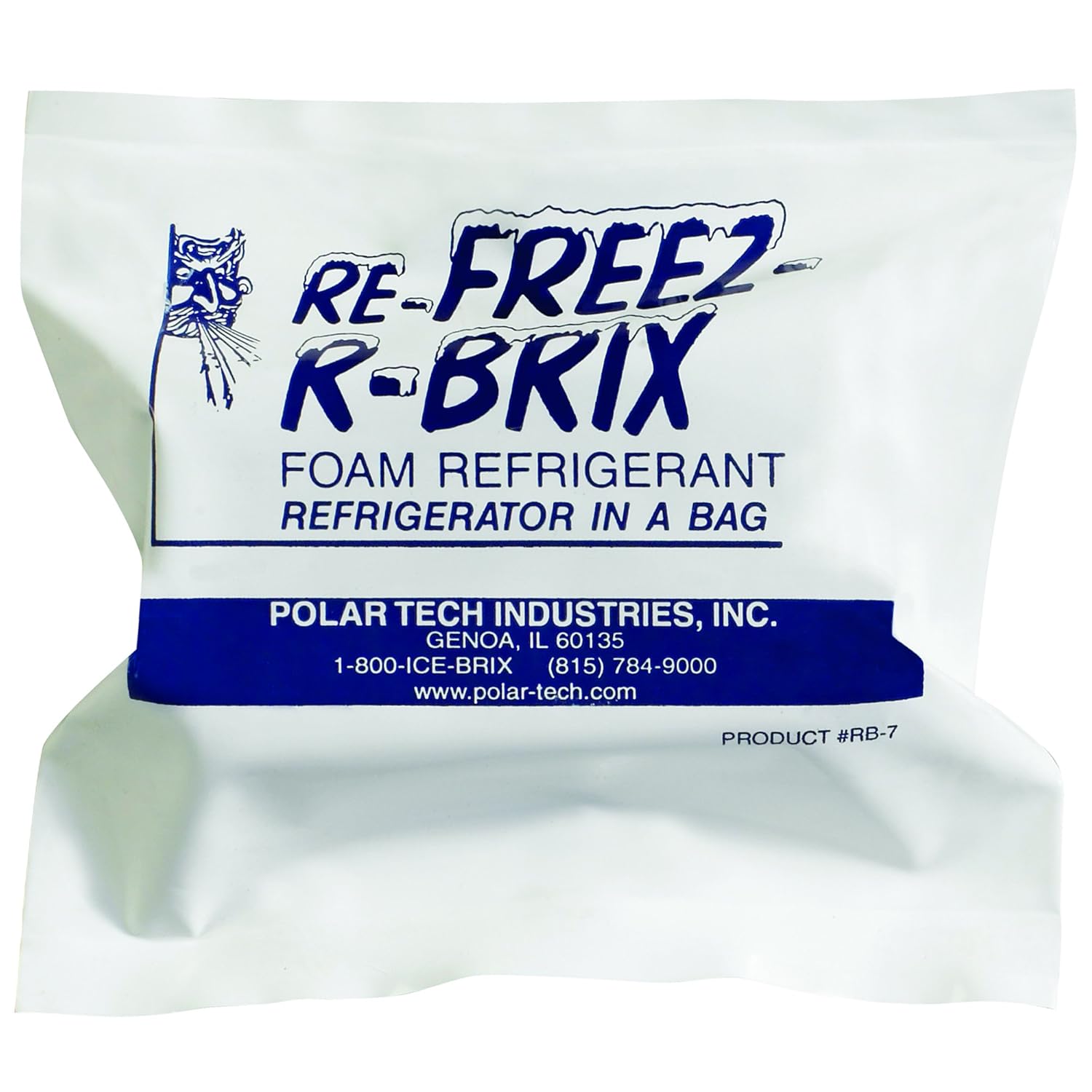 Boxes Fast BFRB7 Re-Freez-R-Brix Cold Bricks, 4 1/2" x 2" x 1 1/2", Long Lasting, Reusable Foam Refrigerant, White (Pack of 48)