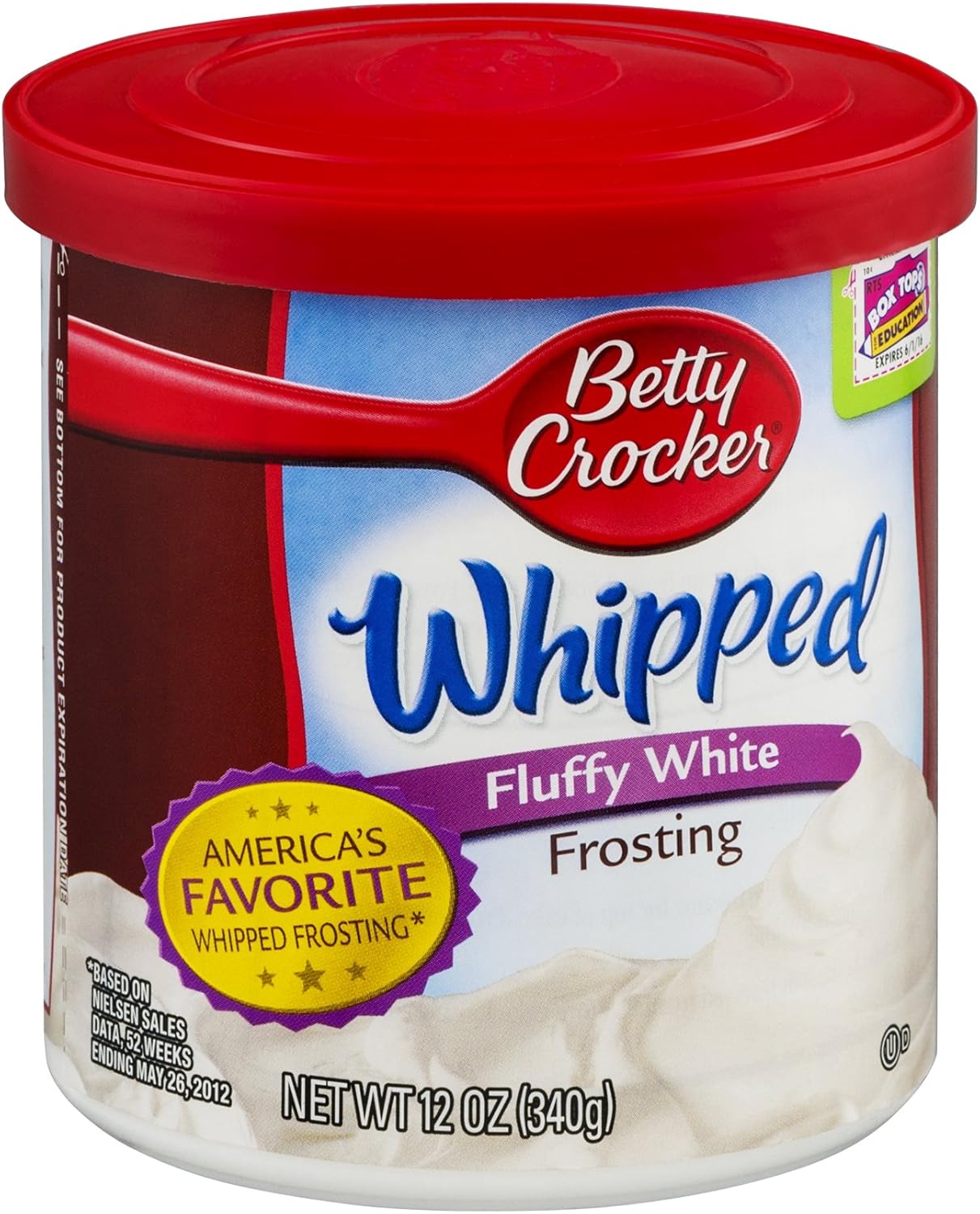 Betty Crocker, Ready-to-Serve, Soft Whipped Frosting, Fluffy White, 12-Ounce Tub (Pack of 3)