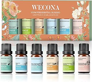 Essential Oil Set - Essential Oil Blends with Bonus Bottle Opener - Energizing and Relaxing Scents - Essential Oils for Diffusers Aromatherapy and Humidifiers - DIY Candle and Soap Making