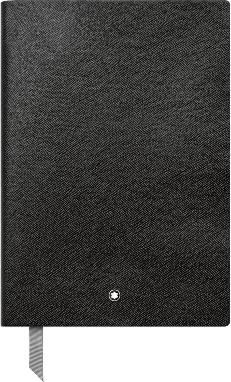 Montblanc Notebook 113637 Fine Stationery #146 Black – Elegant Soft Cover Journal – Squared Notebook with Leather Binding – A5