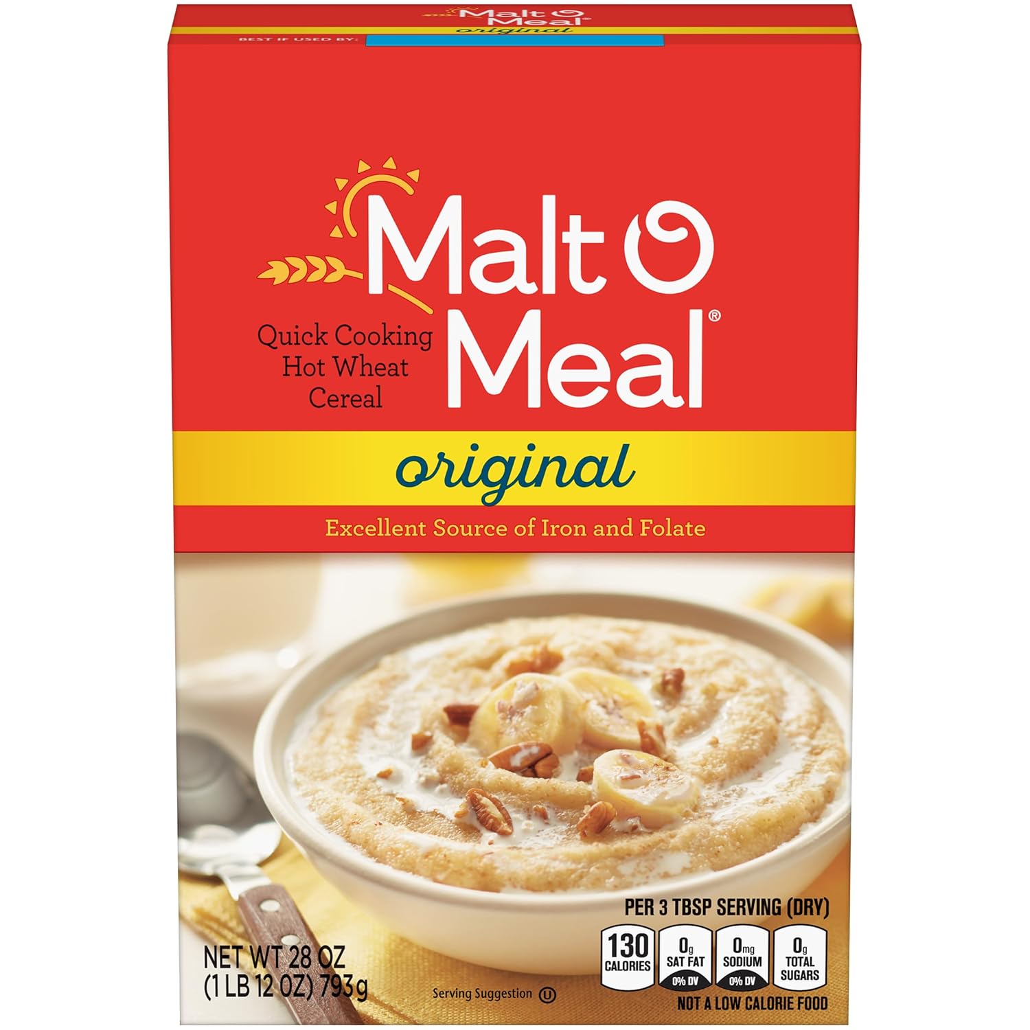 Malt-O-Meal, Original Malt-O-Meal Hot Breakfast Cereal, Quick Cooking, 28 Ounce – 1 count