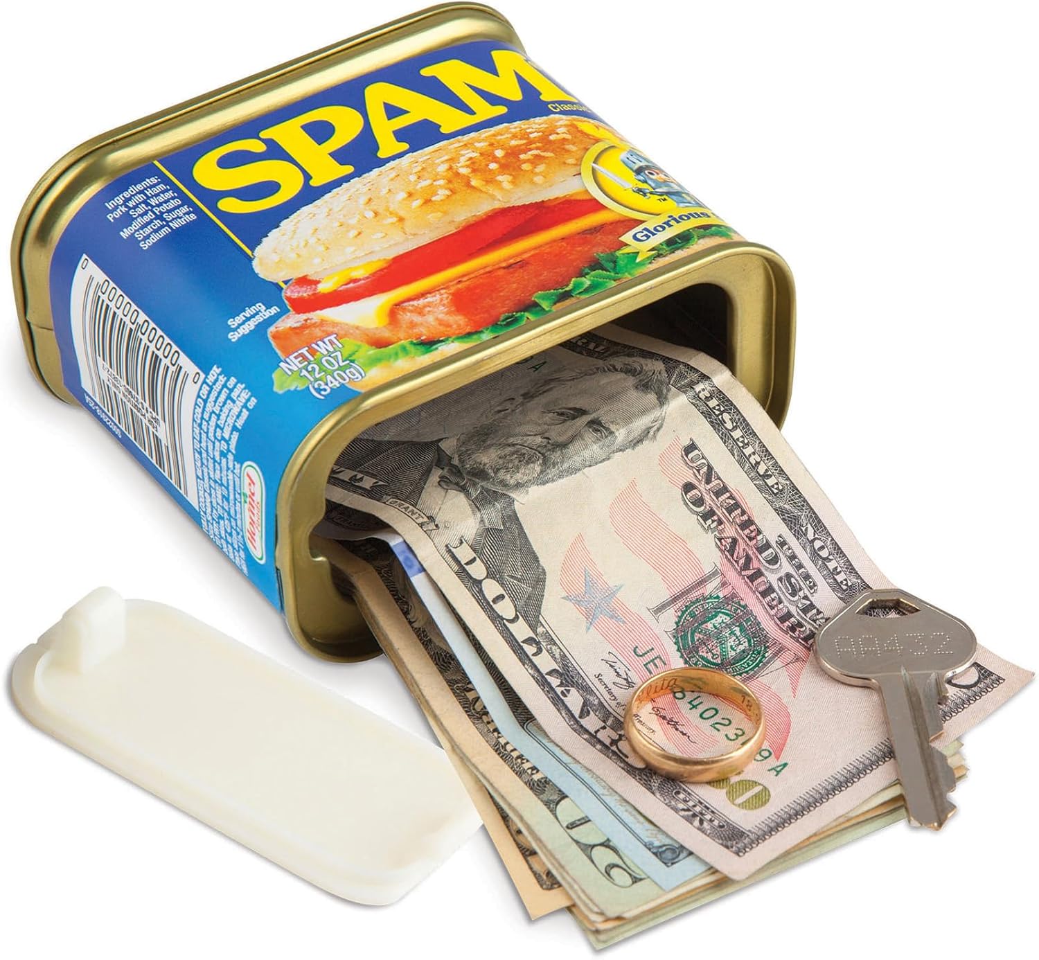 BigMouth Inc SPAM Can Safe — Great Hiding Place for Storing Valuables, 3" x 3" x 4.5"