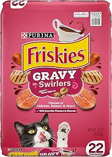 Purina Friskies Dry Cat Food, Gravy Swirlers - 22 lb. Bag