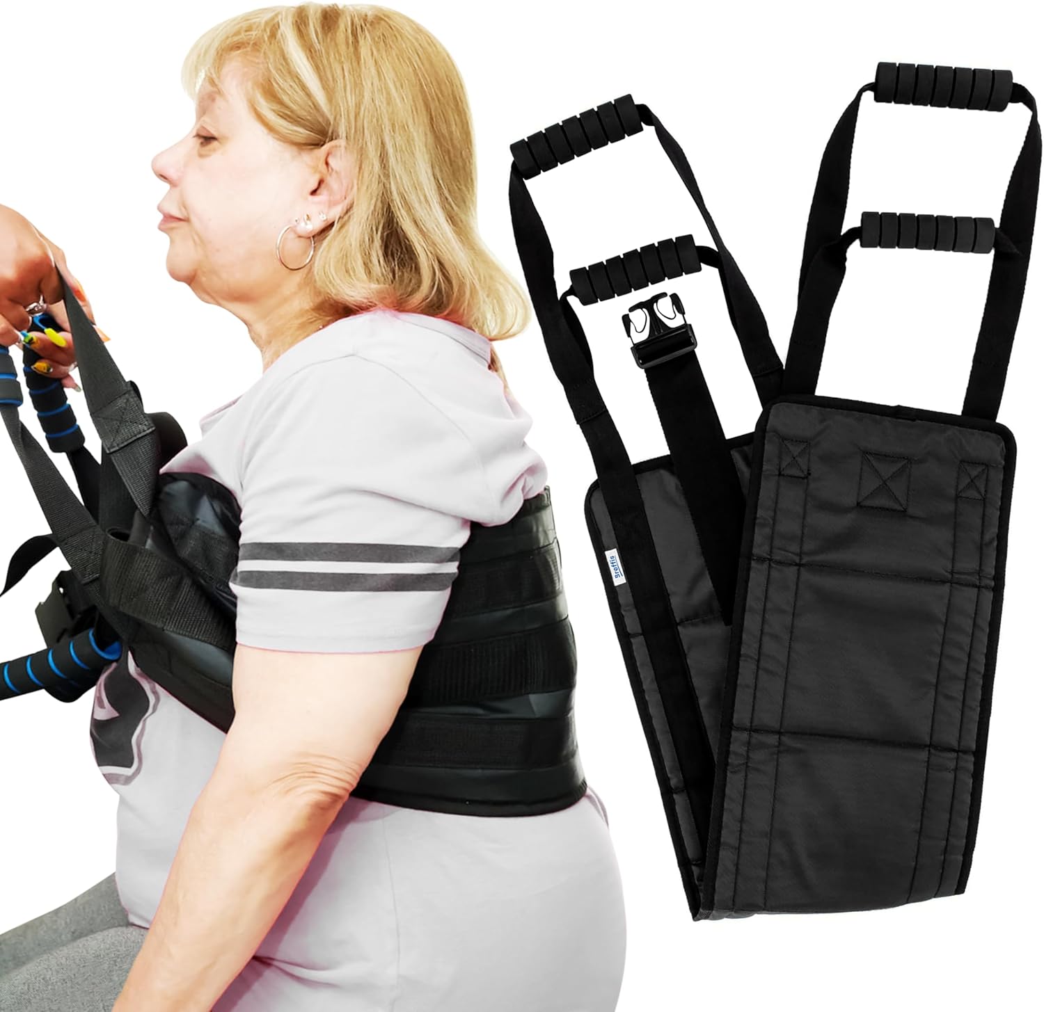 35 Inch Transfer Sling For Elderly and Disabled - Lift Assist for Elderly, Gait Belt For Seniors, Patient Lift Mobility Equipment For Elderly, Transfer Belt Lifting Strap for Bedridden Injured