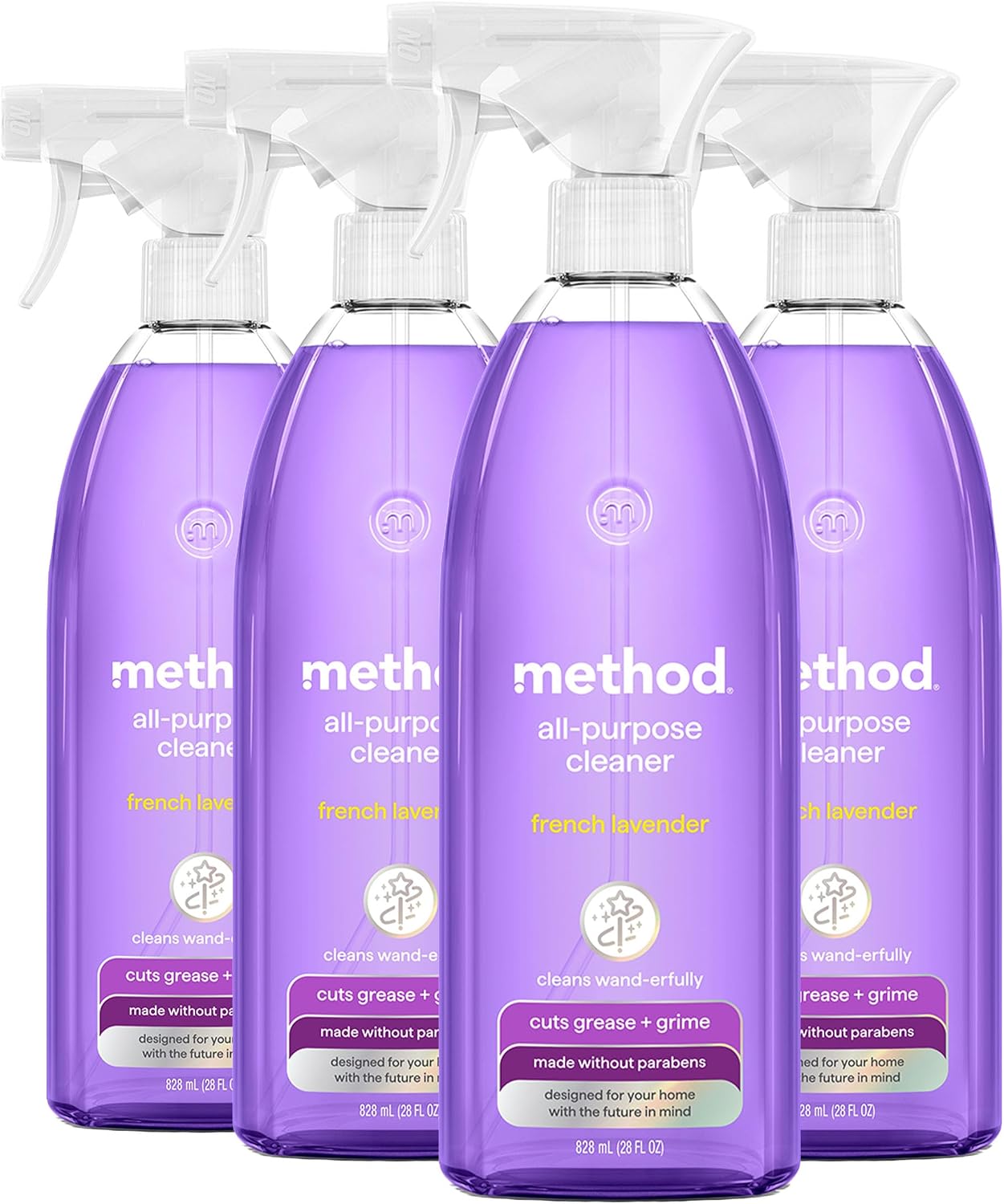 method All-Purpose Cleaner Spray, French Lavender, 28 fl oz, 4 pack