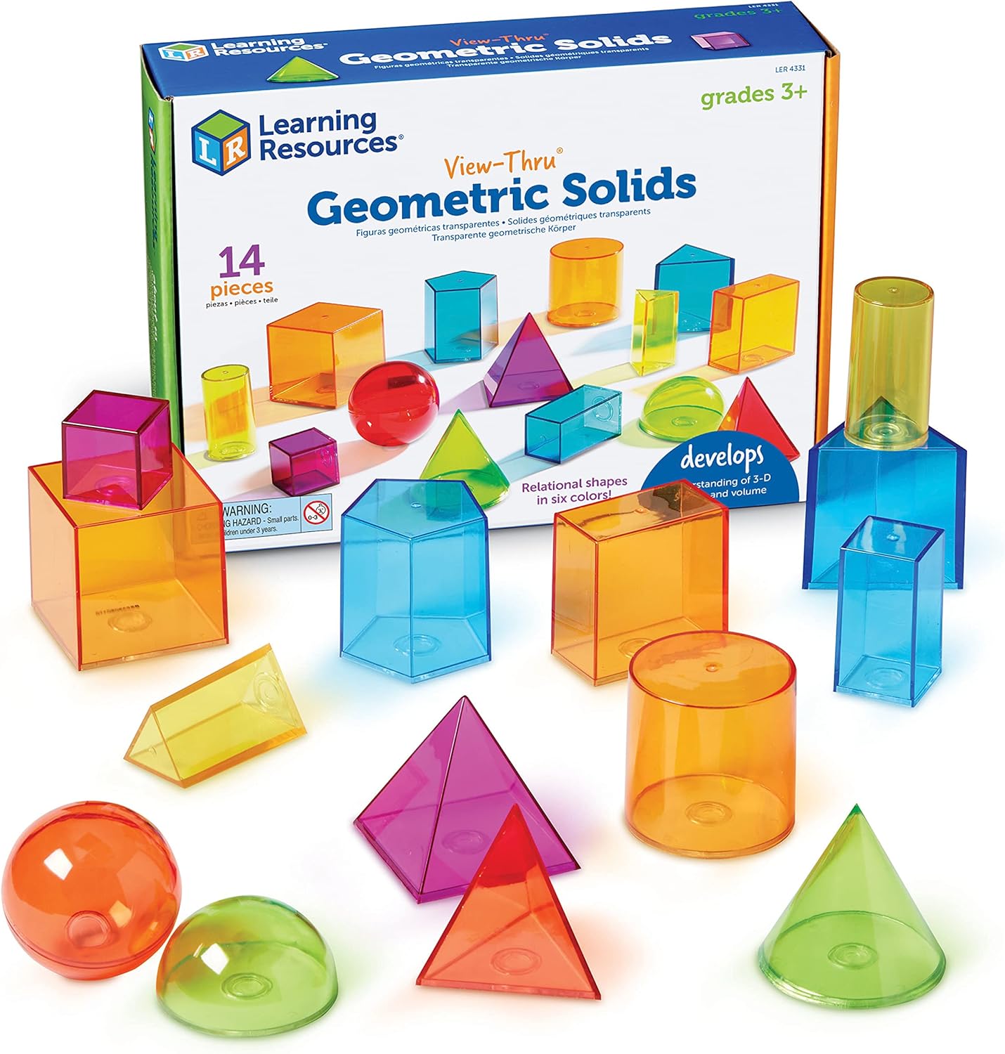 Learning Resources View-Thru Colourful Geometric Shapes