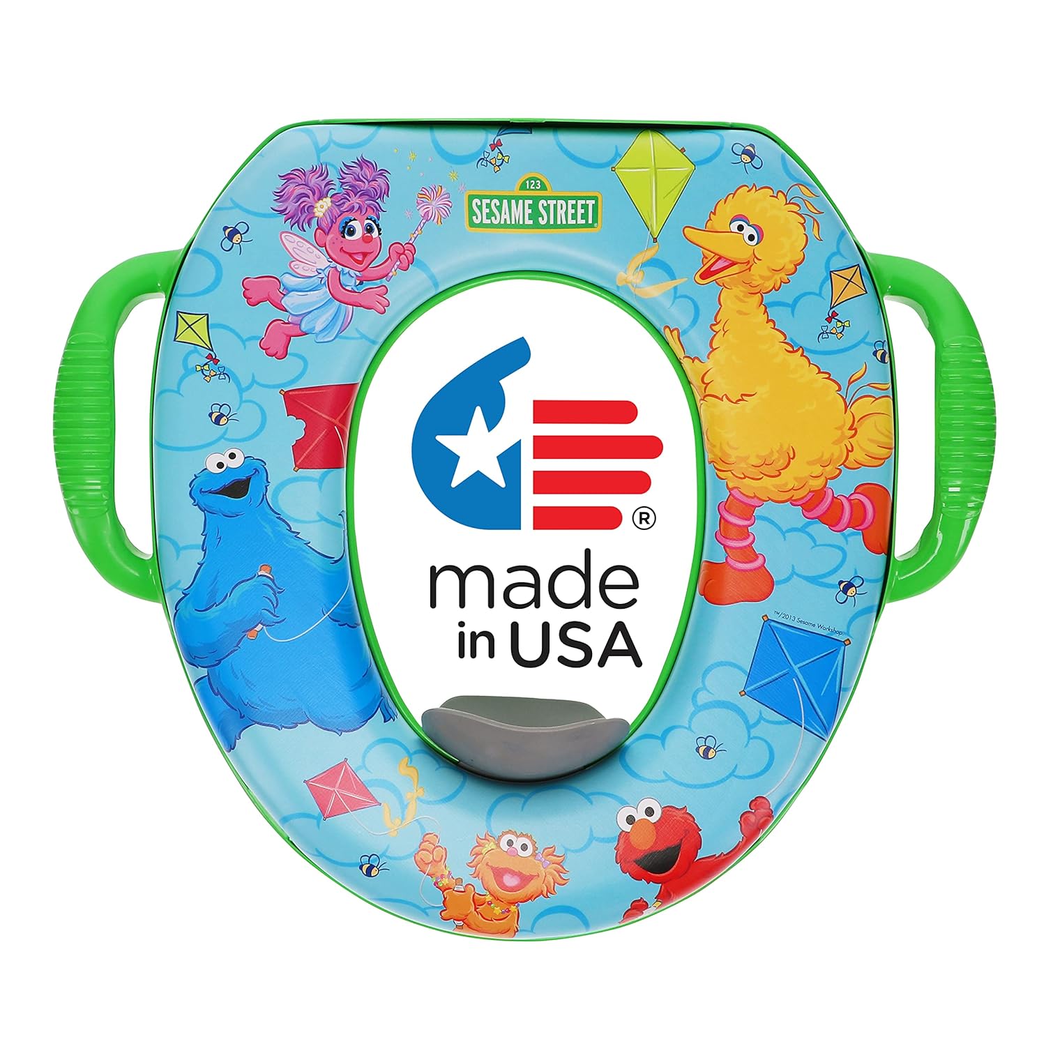 Sesame Street "Let's Fly a Kite" Soft Potty Seat and Potty Training Seat - Soft Cushion, Baby Potty Training, Safe, Easy to Clean
