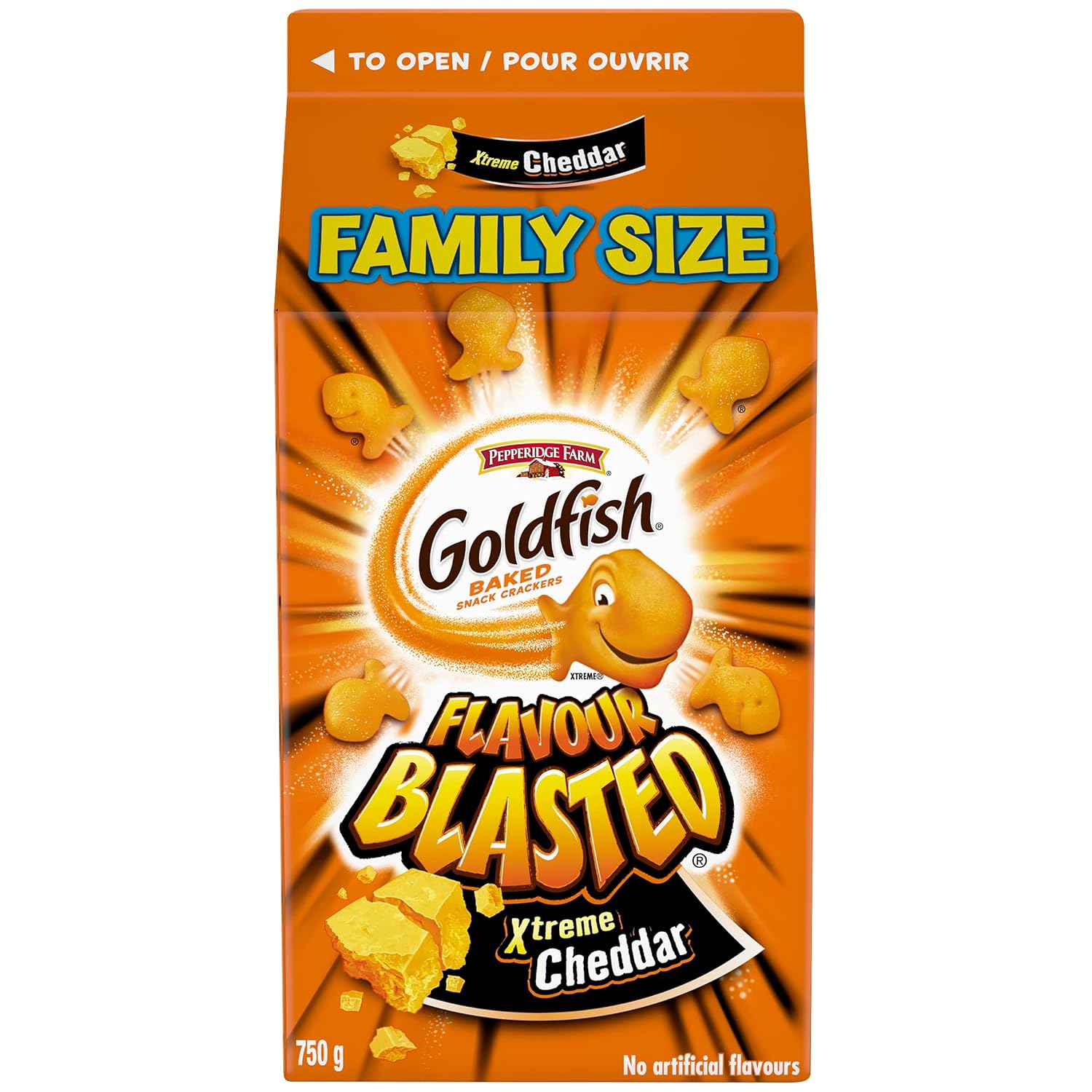 Pepperidge Farm Goldfish Flavour Blasted Xtreme Cheddar Crackers, 750g/26.5 oz., {Imported from Canada}